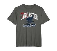 Lancaster Pennsylvania, design sportivo patriottico vintage Maglietta