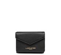 Lancaster Portafoglio Mini Paris Dune Donna, Pelle Martellata, Nero, L 10 X A 8 X P 2,5cm