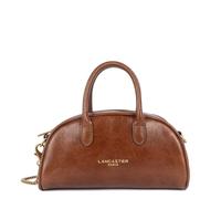 LANCASTER | Retro Bow - Mini Borsa da bowling Pelle di Vacchetta Cognac