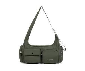 Lancaster - Sac besace Zippé Basic Pocket 510-92 - - Bags - Donna - Verde - ONE SIZE