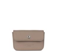 Lancaster | Soft PM - Portacarte in pelle di vacchetta pieno fiore ciottolo scuro