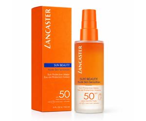 Lancaster Sun Beauty Water SPF50 150ml Spray Tan Activator UV Protection Hydra G