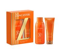 LANCASTER Sun Duo Spf30 3 pz Cofanetto Sun Beauty Body Milk SPF30, 175ml + Golden Tan Maximizer After Sun Lotion, 125ml