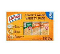 Lance Cialde per sandwich Captain's Wafer Assortment Pack 10 confezioni singole 6 panini