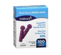 Lancet Sterili Per Glucosio Sanguigno 30G 100 UNITÀ Di Embrance