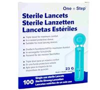 Lancette 23 G - 100 Pezzi I Lancette sterili Monouso I Lancette per il Sangue I Lancette di Sicurezza I Test della glicemia I Diabete