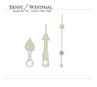 Lancette dell'orologio, set 7,5 mm / 11,0 mm / 11,0 mm, acciaio