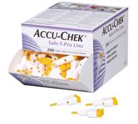 Lancette Pungidito Accu-chek Safe T Pro Uno 200 Pezzi Accu-chek 200 pz