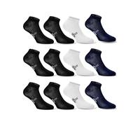 LANCETTI - 12 Paia Calzini Corti Sneaker per Uomo o Donna, Fantasmini in Cotone Filo di Scozia