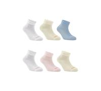 LANCETTI - 3 o 6 Paia Calzini Corti Bambino e Bambina in Cotone Filo di Scozia, Trasparenti e Confortevoli - Vari Colori Disponibili