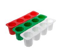 LANCHEN Pratico Strumento per la creazione di stampi per congelare Il Bicchiere da Vino a Forma di cubo di Ghiaccio a Forma di 4 Tazze in Silicone