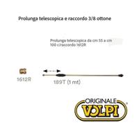 LANCIA ASTA TELESCOPICA PER POMPA SPALLA Zaino Volpi 189T C/Raccordo Ottone