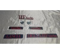 LANCIA DELTA 1.6 HF TURBO KIT SCRITTA STEMMA SIGLA LOGO BADGE EMBLEM SCRIPT NEW