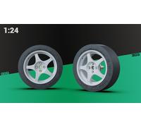 Lancia Delta HF OZ 1993 Rims - Esso Grifone Type 1/24 Hasegawa No Tamiya Fujimi