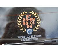 Lancia Delta Integrale & Evo Adesivo Per Vetri Posteriori 6x WRC Alloro Rally WM