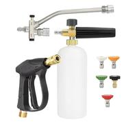 Lancia in schiuma per idropulitrici - Cannone di schiuma con adattatore - Accessori in schiuma spray per lavaggio auto, casa e giardino - Snow Foam Lance per Kärcher, Nilfisk e altro ancora