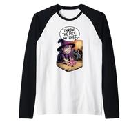 Lancia Le Streghe dei Dadi per Le Donne Bunco Festa di Halloween Maglia con Maniche Raglan