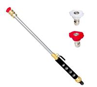 Lancia per idropulitrice ad alta pressione tubo da giardino con connettori rapidi a getto idraulico ugelli lineari e ventaglio Maniglia antiscivolo lavaggio auto pulizia del