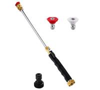 Lancia Per Idropulitrice Karcher Prolunga Per Grondaie Compatibile Con Lavor Pompa High Pressione Pulisci Copertura E Grondaia A Grondaio Pulizia (doppio ugello nero)