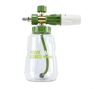 Lancia per schiuma da 1 l, modalità di spruzzo regolabili e manopola di concentrazione della schiuma d'acqua, per applicazioni con pompa di schiuma per prodotti per la cura dell'auto (verde matcha)