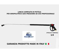 LANCIA PISTOLA PER IDROPULITRICE COMPLETA DI UGELLO PROFESSIONALE
