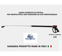LANCIA PISTOLA PER IDROPULITRICE COMPLETA DI UGELLO PROFESSIONALE
