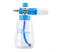 Lancia schiuma per lavaggio auto per idropulitrice, generatore di schiuma da 1 l con ugello spray regolabile e manopola di controllo del flusso, compatibile con vasetto in schiuma PA (blu)