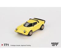 Lancia Stratos HF Stradale Giallo Fly LHD Modello In Scala 1:64 Mini GT 00771L