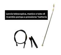 Lancia telescopica, manico e tubo di ricambio pompa a pressione/ batteria