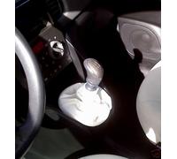 LANCIA YPSILON Y dal 2003 al 2012 cuffia leva cambio in vera pelle bianca