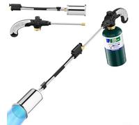 Lanciafiamme a propano 76,2 cm, testa staccabile in acciaio resistente al calore, per sciogliere il ghiaccio, carne, arrostire, accendere il fuoco e controllare le erbacce