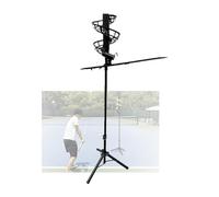 Lanciapalle da Tennis, Accessorio for L'allenamento dei Principianti Non Elettrico, Regolabile da 137 A 187 Cm, for Campo da Stadio(Without Extra Track)