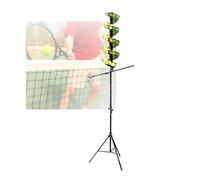Lanciapalle da Tennis, Ad Alta capacità, Regolabile da 130 A 180 Cm, Portatile, Non Elettrico, for L'allenamento (Palline Non Incluse)(with Extra Track)