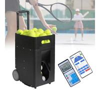 Lanciapalle Da Tennis Portatile, Asta Di Tiro Regolabile In Tre Posizioni, Controllo Remoto E Tramite App Per Smartphone, Esercizi Pre-Programmati E Personalizzati, Altezza Massima Di Lancio 6 M