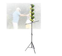 Lanciapalle da Tennis, Portatile, Non Elettrico, Altezza Regolabile 130-180 Cm, for L'insegnamento E L'allenamento (Palline Non Incluse)(with Extra Track)