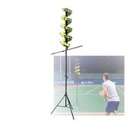 Lanciapalle da Tennis, Regolabile da 130 Cm A 180 Cm, Portatile, Non Elettrico, for Bambini E Principianti (Palline Non Incluse)(with Extra Track)