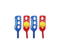 Lanciare e catturare giocattoli, 2 set di plastica rosso e blu, gioco interattivo tra genitori e bambini per la spiaggia