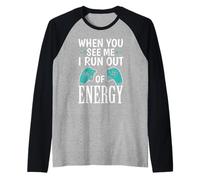 Lanciare è Il Mio Disco Superpotenza Lancio Pista e Campo Maglia con Maniche Raglan