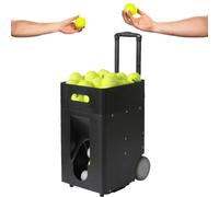 Lanciatore automatico per palline da tennis, portatile, con telecomando, velocità e rotazione regolabili, alta capacità, funzionamento a batteria per esercitarsi