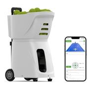 Lanciatore automatico portatile della palla da tennis con controllo mobile dell'app, grande capacità per la pratica e l'allenamento