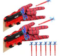 Lanciatore da polso a forma di ragnatela per bambini, bracciale da supereroe a forma di ragno, giocattolo divertente per feste di bambini, guanti da , giocattolo interattivo per genitori, regalo di co