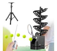 Lanciatore Da Tennis Automatico, Contiene Circa 33 Palline, Con Telecomando, Batteria Da 5200 MAh, Treppiede Regolabile Da 60 a 105 Cm, Frequenza E Direzione Regolabili, Per Allenamento E Pratica