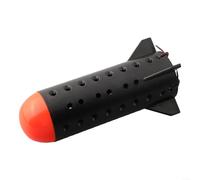 Lanciatore di esche a pellet per pesca alla carpa, con grande alimentatore per bombe a razzo, fornisce mangime regolabile e scudo per amo per un uso efficace (S)