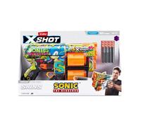 Lanciatore di freccette - ZURU - X-SHOT Dread SONIC - Doppia canna rotante - Capacità 12 freccette - Portata 27 m