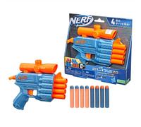 Nerf elite 2.0, blaster prospect qs-4, 8 dardi originali nerf elite, blaster a 4 dardi, mirino telescopico fisso