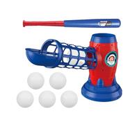 Lanciatore per bambini - Lanciatore automatico a 5 palline, Alimentatore di palline telecomandato, Giocattolo per battuta retrattile da 23 pollici | Set di allenamento elettronico per baseball per gio