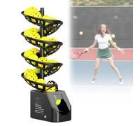 Lanciatore portatile di palline da tennis con telecomando, batteria 10H | Motore interamente in metallo con guscio in ABS, oltre a un raggio di lancio di 1,2 - 3,5 m e velocità controllata a distanza