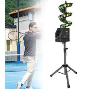 Lanciatore portatile per palline da tennis con telecomando, velocità e altezza regolabili per la pratica, adatto a tutti i livelli di abilità