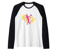 Lancio Come Una Ragazza Vuole Una lezione Divertente Lanciatore di Softball Maglia con Maniche Raglan