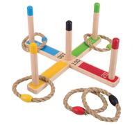 Lancio degli anelli in legno BIGJIGS TOYS